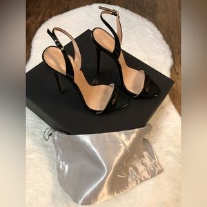 GIUSEPPE ZANOTTI
'COLINE' HEELED SANDALS. Color black. Size 7 US.